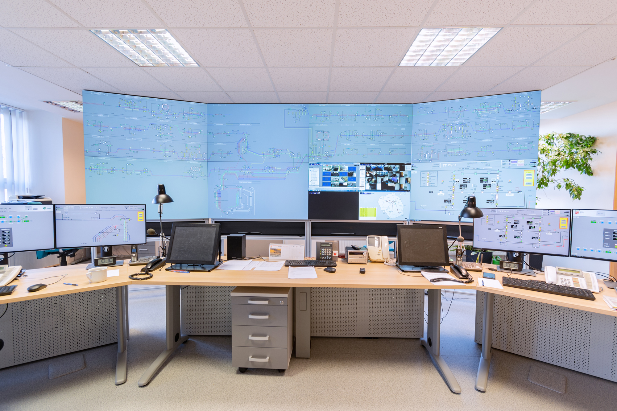Dispatch centers of the regional directorates of the Railway Association